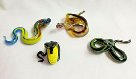 Russian Hand-Blown Art Glass Figurine Snake Retiles Serpentes You Choose - £16.91 GBP