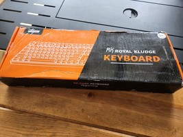 ROYAL KLUDGE RK-S108X Full RGB Wired Mechanical Gaming Keyboard White 10... - $38.61