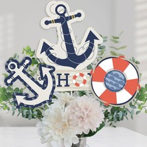 Ahoy - Nautical - Baby Shower or Birthday Party Centerpiece Sticks - Table Toppe - £15.69 GBP