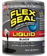 Flex Seal Liquid, 16 Oz, Black, Liquid Rubber Coating Sealant,, Masonry - $32.96