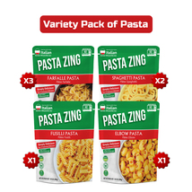 Pasta Zing Variety Pack 2x Farfalle | 3x Spaghetti | 1x Fusilli Pasta | 1xElbow  - £12.70 GBP