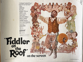 Fiddler on the Roof 1971 vintage movie poster - £78.63 GBP