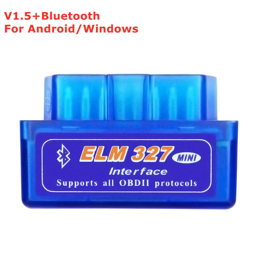 Super Mini ELM 327 Bluetooth V1.5 OBD2 Diagnostic Scanner WIFI ELM327 V1.5 For I - £48.77 GBP