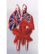 Canada Great Britain Flags Friendship Patch Maple Leaf Pre 1965 - $6.92