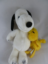 1968 Peanuts SNOOPY United Feature Syn 11&quot; Plush + Woodstock Knickerbocker 1972 - £27.12 GBP