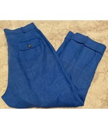 Harve Bernard cropped pants capris 6 Tall 100% Linen Lined VTG - £14.69 GBP