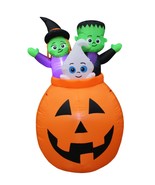 5 Foot Halloween Inflatable Pumpkin Ghost Witch Monster Frankenstein Dec... - £47.94 GBP