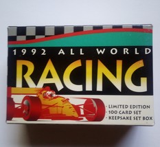 1992 All World Racing Limited Edition 100 Card &amp; Keepsake Set Box - £5.47 GBP