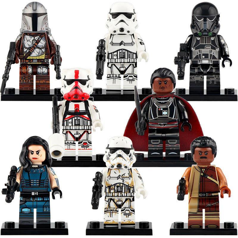 8Pcs Death Trooper Mandalorian Moff Gideon Stormtrooper Star Wars Minifigures