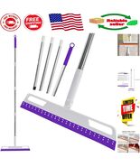 Magic Broom 4-in-1 Silicone Squeegee with 180° Rotating 56&quot; Handle - Purple - $490.10 MXN