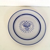 Vintage Arabia made in Finland handpainted salad dessert plate blue pattern - £15.44 GBP