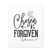  Ephesians 1:4 Chosen &amp; Forgiven Bible Verse Canvas Christian Wa - £56.96 GBP+