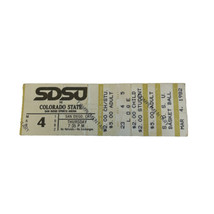 College Basketball Ticket Colorado St vs. SDSU 3/4/1982 Michael Cage &amp; E. Hughes - £6.24 GBP