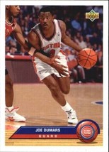 1992-93 Upper Deck McDonald&#39;s Detroit Pistons Basketball Card #P11 Joe D... - £1.57 GBP