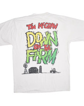 Vintage Tim McGraw Down on the Farm T Shirt Mens L Country Not a Moment USA 90s - £25.83 GBP