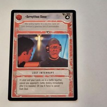 Star Wars CCG Cloud City Surreptitious Glance LS Black Border Decipher Rare - £1.41 GBP