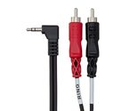 Hosa CMR-203R Right Angle 3.5 mm TRS to Dual RCA Stereo Breakout Cable, ... - $13.60