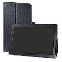 lenovo smart tab p10 / m10 case, pu leather slim folding stand cover for 10.1" l - £18.54 GBP