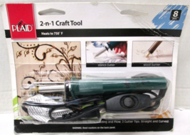 PLAID 2-n-1 Craft Tool 8 Pcs Woodworking Craft DIY Hobby - New in Package - $18.99