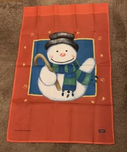 Elizabeth Ross Snowman Garden Flag 24 x 36 In Double Sided USA Made Brand New - £10.37 GBP