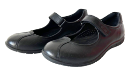 Ecco Black Leather Comfort Mary Jane Shoes - Women&#39;s 38 EU 7.5 US - $42.70