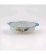 Vintage Fire King Biscayne Blue and Gold Leaf 8&quot; Baking Dish #450 - $301.39 MXN