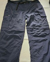 Columbia Pants Cargo Convertible Shorts Omni Shade Lightweight Hiking Me... - €16,39 EUR
