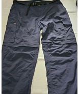 Columbia Pants Cargo Convertible Shorts Omni Shade Lightweight Hiking Me... - €16,39 EUR
