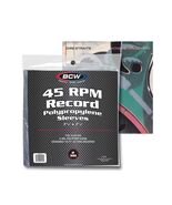 1 pack of 100 7 ⅜" x 7 ⅝" Polypropylene 45 RPM Record Sleeves - $12.48