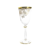 Set of 4 Glasses with Gold Butterfly Design - $229.00