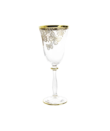 Set of 4 Glasses with Gold Butterfly Design - $229.00