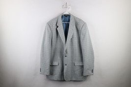 Vintage Streetwear Mens 50 Long 2 Button Suit Coat Jacket Blazer Houndst... - $67.70 CAD