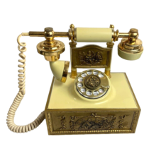 Vintage  DECO-TEL French Victorian Hollywood Regency Style Rotary Phone - £43.26 GBP