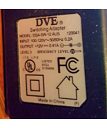 DVE Switching Adapter DSA-5W-12 AUS Power Cord for Motorola MSTATEA - £3.12 GBP