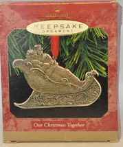 Hallmark - Our Christmas Together - Sleigh Ride - Medial 1997 Keepsake O... - £8.39 GBP