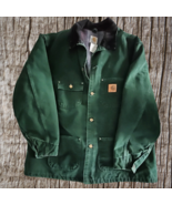 Carhartt Vibrant Green Spruce Jacket Coat Vintage Mens Size XL Pre-Loved... - £136.30 GBP
