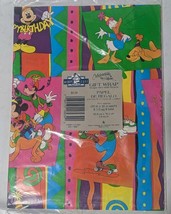 Sealed VTG Mickey’s Stuff Kids Gift Wrap Wrapping Paper Donald Goofy Bir... - $13.80 CAD
