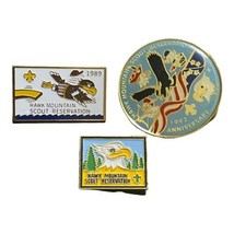 3 Vintage BSA Boy Scout 1989 Hawk Mountain Boy Scout Reservation Hat Pin... - £10.18 GBP