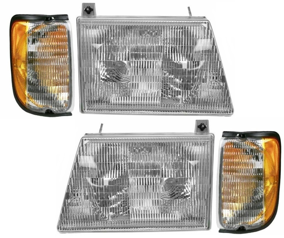 TRIPLE E COMMANDER 1994 1995 1996 LEFT RIGHT HEADLIGHTS HEAD LIGHTS LAMP... - $158.39