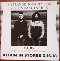 MURS A Strange Journey Into the Unimaginable diouble sided 12 x 12 promo poster - £10.20 GBP