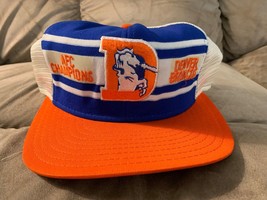 Vintage Broncos De Denver NFL 80’S Rete Trucker Snapback Cappello Made IN USA - £87.08 GBP