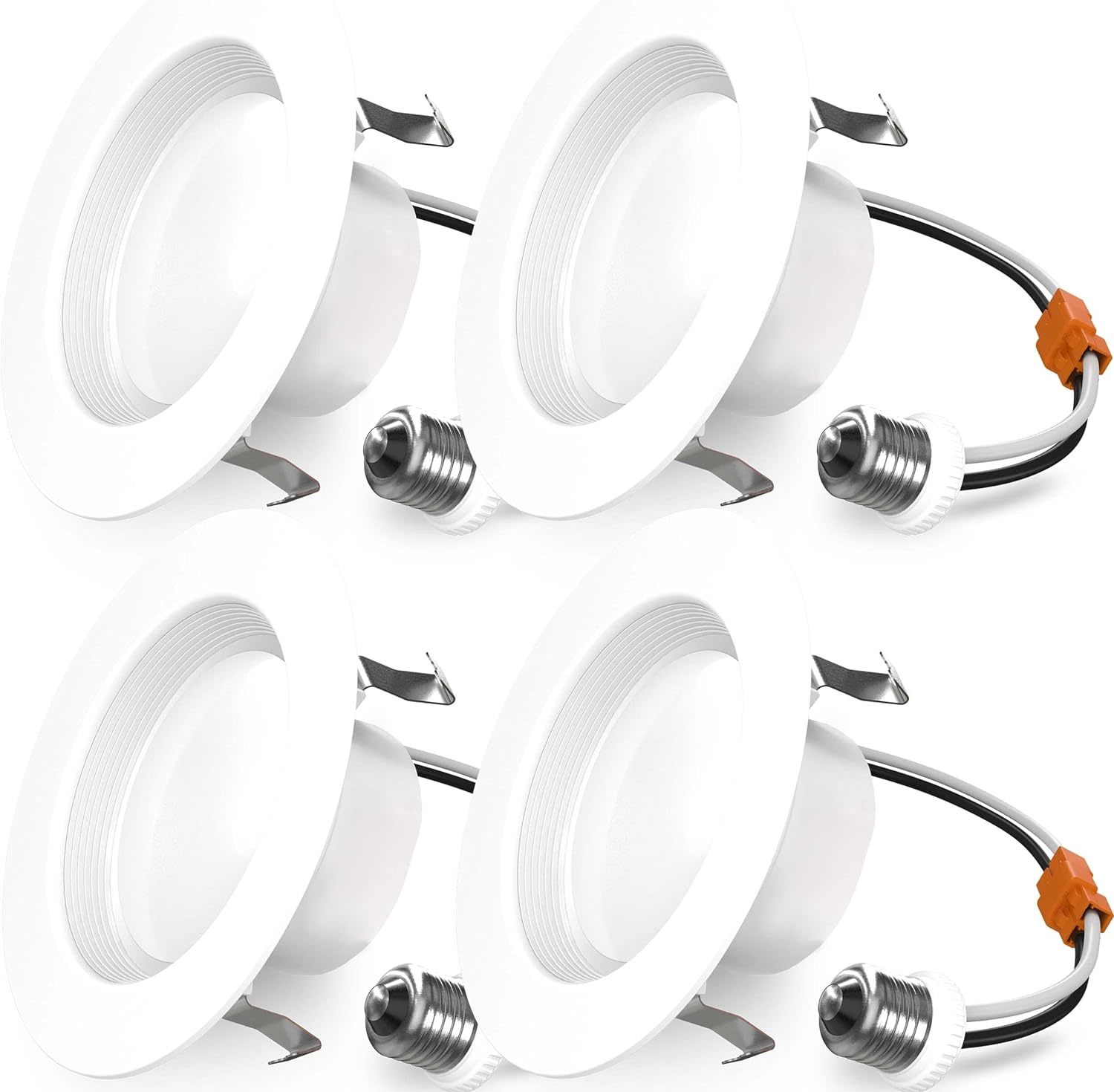 Sunco 4 Pack Retrofit Led Recessed Lighting 4 Inch, 3000K Warm White,, Etl - $41.99