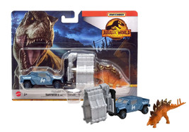 Matchbox Jurassic World Dino Transporters: Stegosaurus Claw Carrier Mint... - $9.88