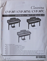 Yamaha CVP-307 307M 307C Clavinova Piano Original Overall Circuit Diagra... - $39.59