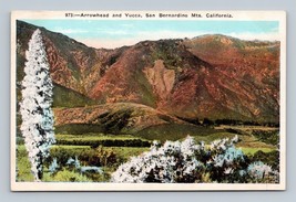 Arrowhead and Yucca San Bernardino California CA UNP WB Postcard P13 - £3.30 GBP