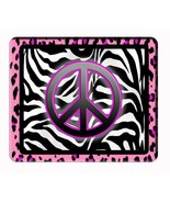 Peace sign, pink cheetah and zebra background computer, laptop,iPad,  mo... - £8.84 GBP