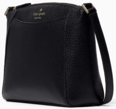 Kate Spade Monica Crossbody Purse Bag Black Pebbled Leather KE937 NWT $279 MSRP - £69.60 GBP