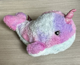 Bearington Collection Plush Narwhal Pink Purple - £9.53 GBP