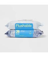 up&amp;up Flushable Cleansing Wipes Fresh Scent 2pk 60ct Aloe Vitamin E - $17.47 CAD