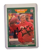 George Seifert San Francisco 49ers Football Coach Signed Auto Card Signature - £12.60 GBP